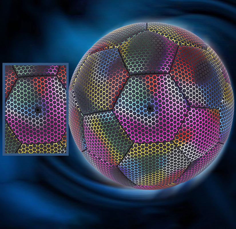 Professional Machine-Stitched Reflective Luminous Football